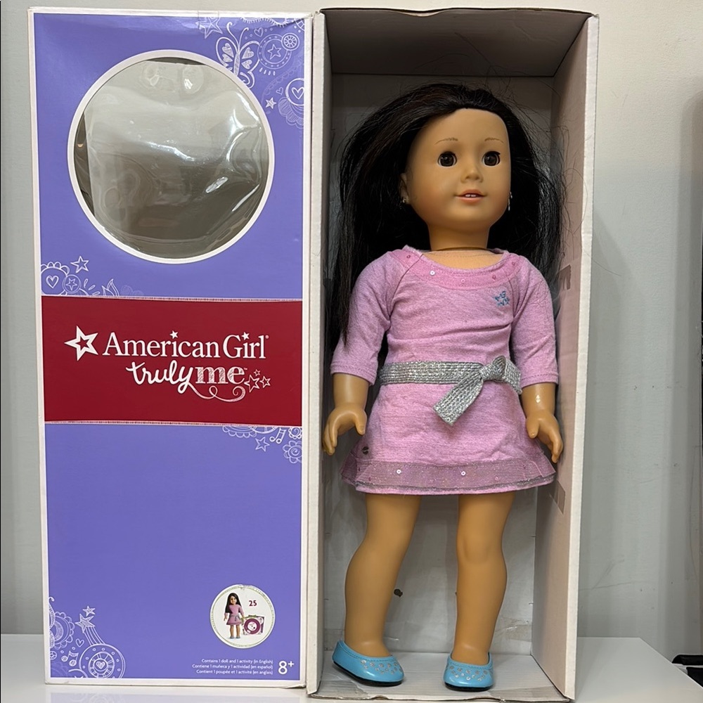 American Girl Truly Me Doll with Pink Dress